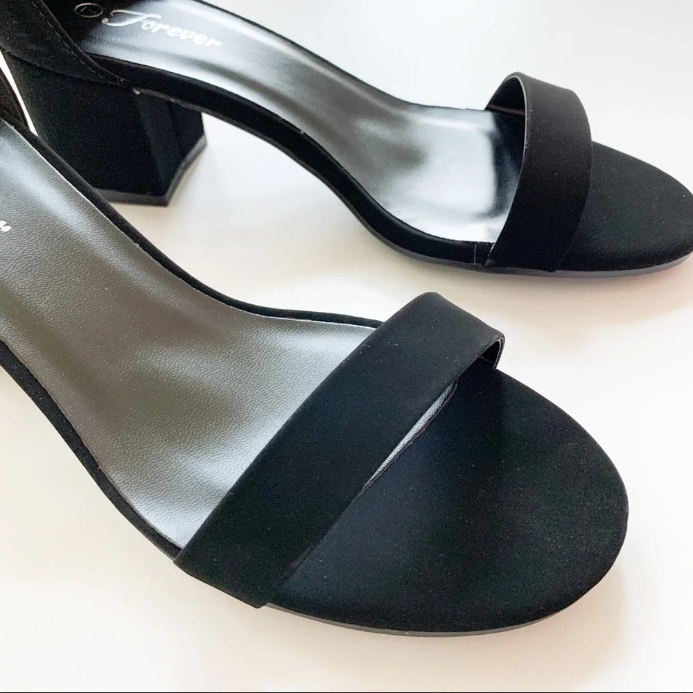 Forever Black NUB Heels Nataly-06 - Picture 7 of 9